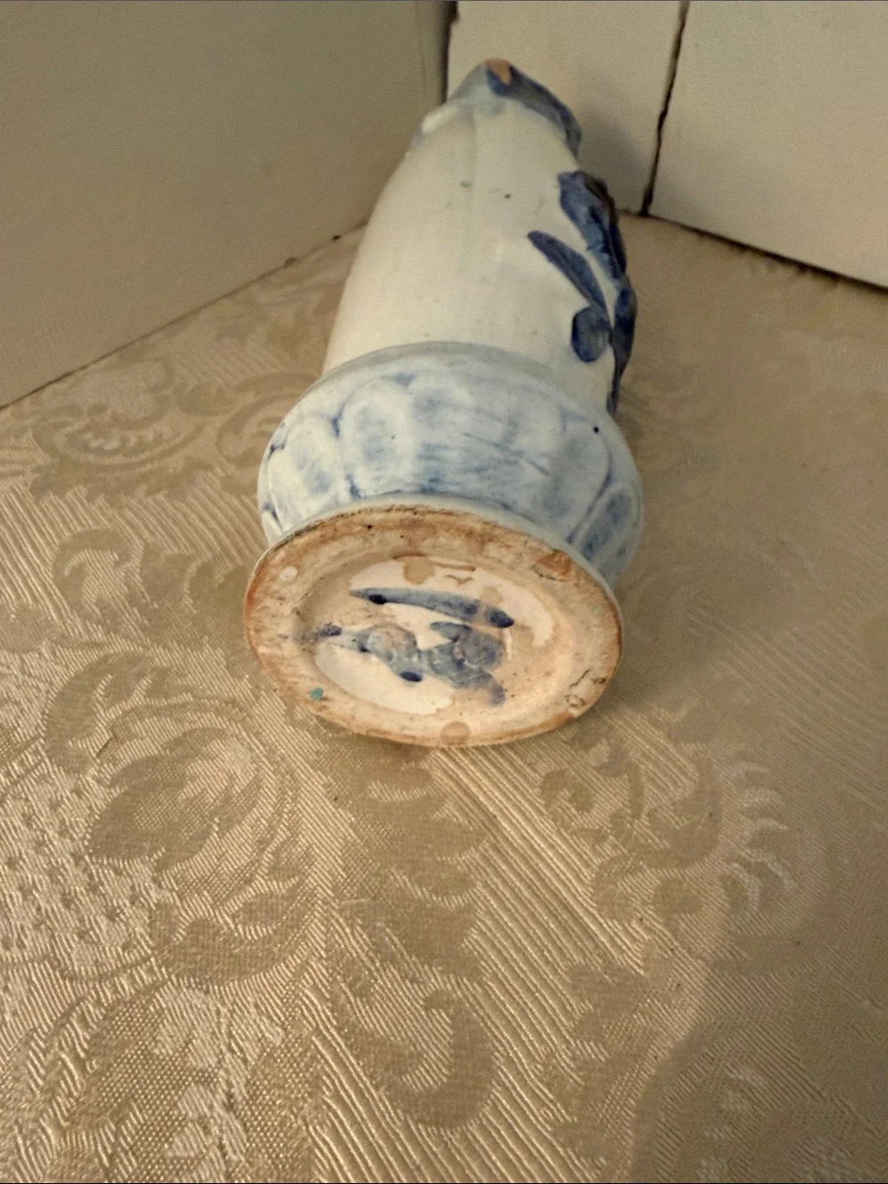 Flow Blue Vintage Vase -